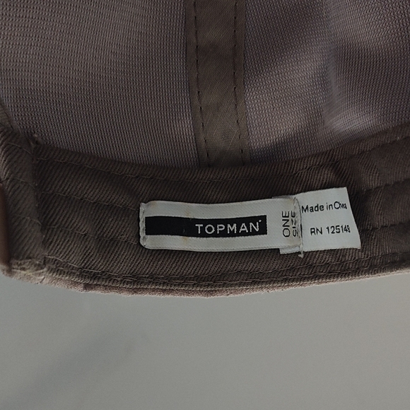 Topman Taupe Suede Cap - Picture 7 of 7